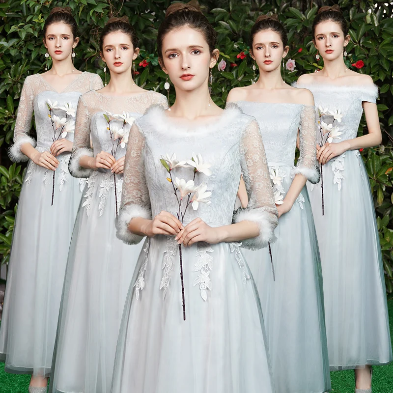 A-Line Gray Tulle Burgundy Bridesmaid Dresses Elegant Guest Wedding Party Dress Sexy Prom Vintage Vestido Azul Marino Boat Neck
A-Line Gray Tulle Burgundy Bridesmaid Dresses Elegant Guest Wedding Party Dress Sexy Prom Vintage Vestido Azul Marino Boat Neck