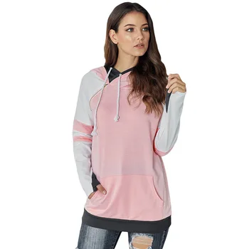 Womens Hot Sale Long Sleeve Autumn Double Hooded Striped Gloves Cuff Top lady hoodies girl overcoat
Womens Hot Sale Long Sleeve Autumn Double Hooded Striped Gloves Cuff Top lady hoodies girl overcoat