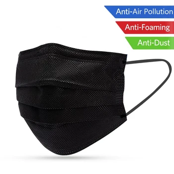 Black Disposable Mask 3 Layer Ply Filter Mask Safe Breathable Protective masks Mouth Face Cover
Black Disposable Mask 3 Layer Ply Filter Mask Safe Breathable Protective masks Mouth Face Cover
