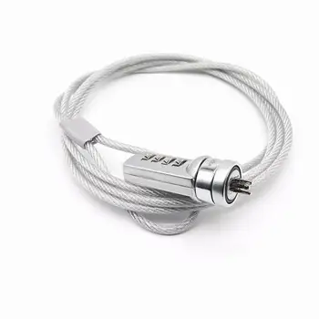 Length 1.2m / 1.5m / 1.8m Password Four Digit Computer Lock Notebook General Anti-theft