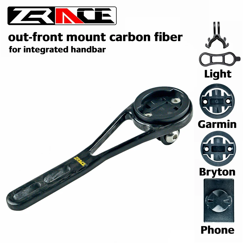 ZRACE Carbon Fiber Bicycle Computer Out Front Mount Holder for Integrated Handbar,for iGPSPORT Garmin Bryton GoPro Mobile Phone
ZRACE Carbon Fiber Bicycle Computer Out Front Mount Holder for Integrated Handbar,for iGPSPORT Garmin Bryton GoPro Mobile Phone