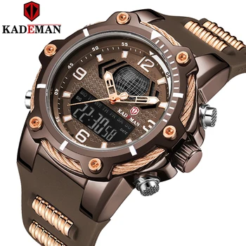Men Military Sports Watches Quartz Top Luxury Brand Watch Dual Display Digital Electronic Wristwatch Casual Man Clock Waterproof 
Men Military Sports Watches Quartz Top Luxury Brand Watch Dual Display Digital Electronic Wristwatch Casual Man Clock Waterproof