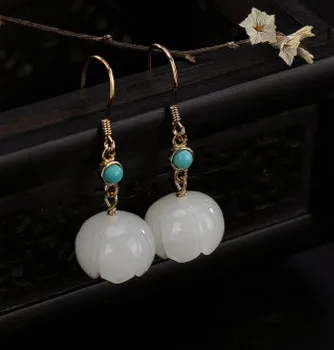 2pairs/lots low price high quality noble diamond crystal natural jade 9Turquoise lotus 25 silver tassels lady's earings 73xx
2pairs/lots low price high quality noble diamond crystal natural jade 9Turquoise lotus 25 silver tassels lady's earings 73xx