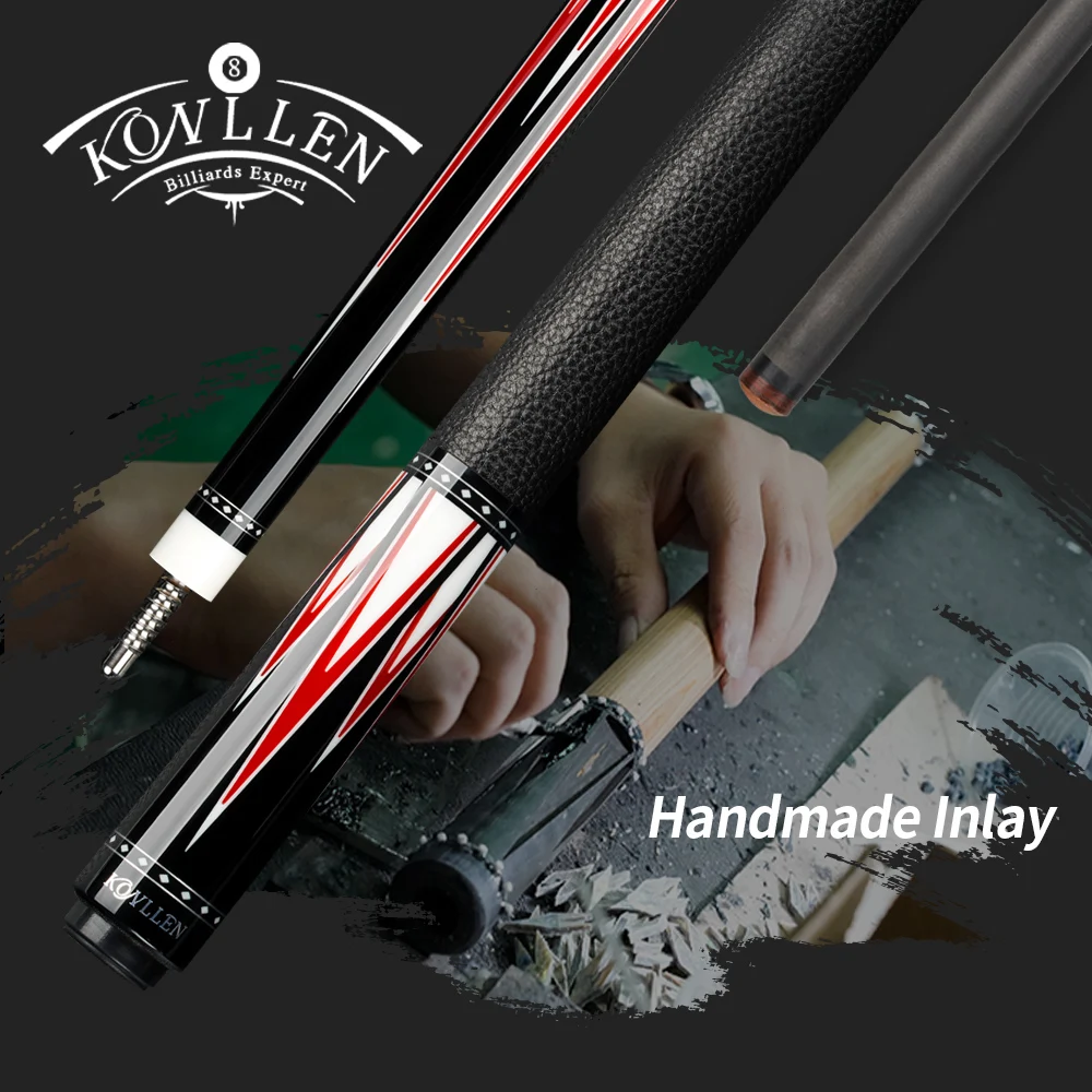 KONLLEN JFLOWERS Billiard Carbon Fiber Shaft 13mm Tip Solid Wood Inlay Stick 4 pieces in1 Butt 3*8/8 Joint Handmade Kit Pool Cue
KONLLEN JFLOWERS Billiard Carbon Fiber Shaft 13mm Tip Solid Wood Inlay Stick 4 pieces in1 Butt 3*8/8 Joint Handmade Kit Pool Cue