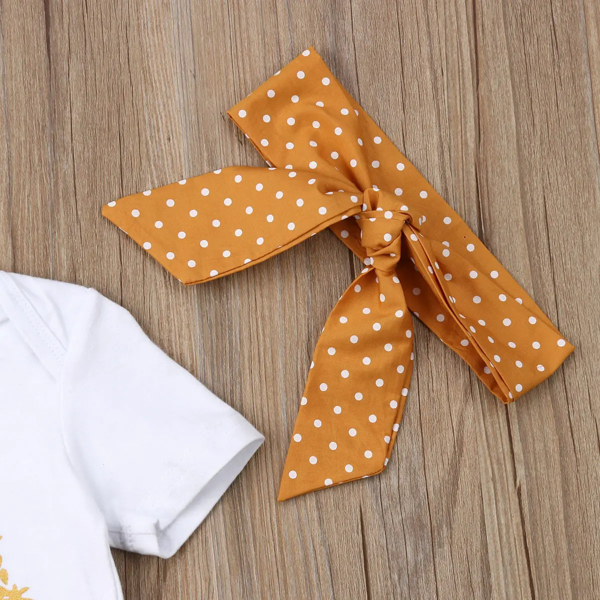 3Pcs Newborn Baby Girls Outfit Clothes Tops Jumpsuit Bodysuit+Pants Set