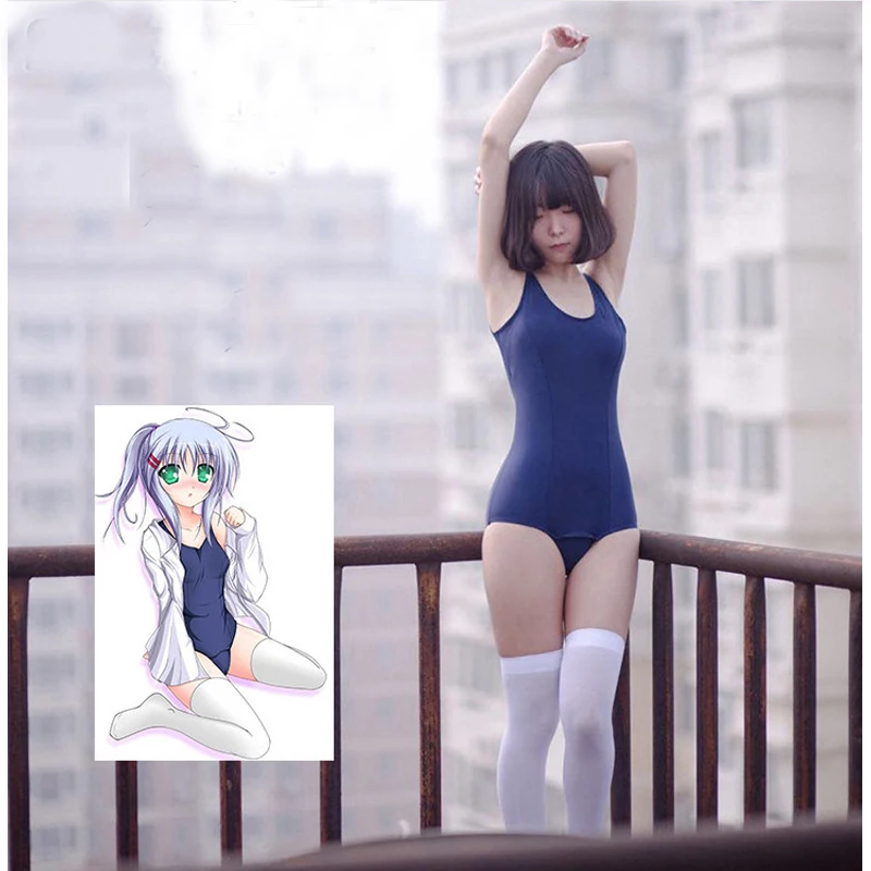 

Japanese School Uniform SUKUMIZU Swimwear Cosplay Costume Bikini One Piece Swimsuit Bikinis Women Swim Suit Top Swim Wear 2019