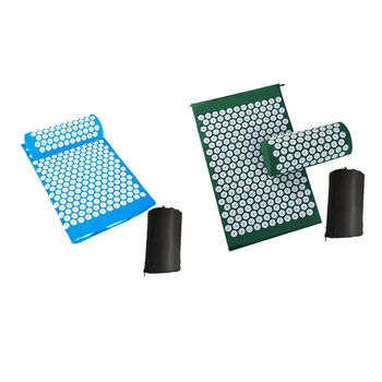 2 Set Acupressure Massage Mat with Pillow for Stress/Pain/Tension Relief Body Relax Massage Acupressure Mat Yoga Sit Lying Mats
2 Set Acupressure Massage Mat with Pillow for Stress/Pain/Tension Relief Body Relax Massage Acupressure Mat Yoga Sit Lying Mats