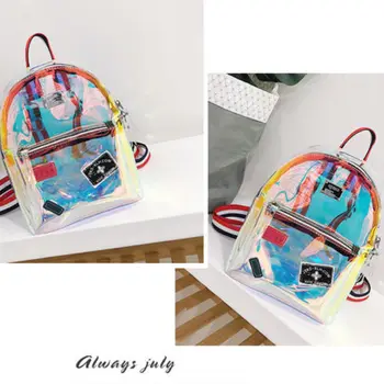 Pudcoco Girls Transparent Backpack Female Laser Jelly Satchel Multi-use Mini Backpack Handbag Tote Cosmetic Beach Bag
Pudcoco Girls Transparent Backpack Female Laser Jelly Satchel Multi-use Mini Backpack Handbag Tote Cosmetic Beach Bag