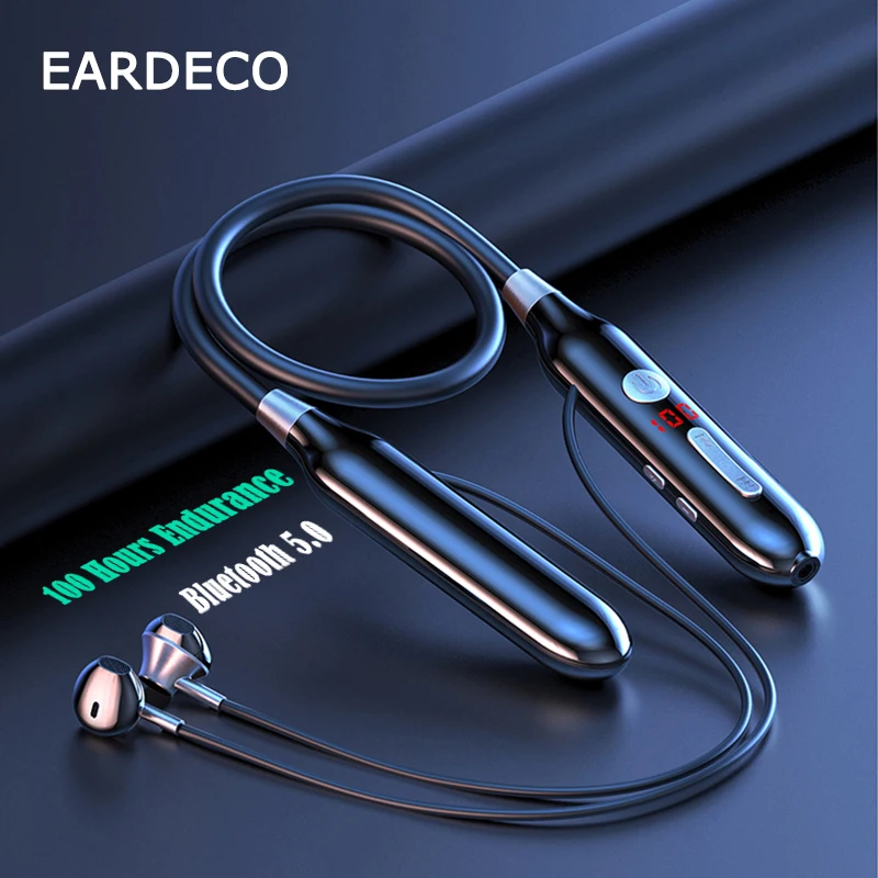 Bluetooth-наушники EARDECO 100 часа воспроизведения басовые беспроводные наушники