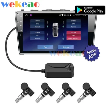 Wekeao USB Car TPMS Auto Security Alarm System Tire Pressure Monitoring with 4 Internal and External Sensors for Car Radio
Wekeao USB Car TPMS Auto Security Alarm System Tire Pressure Monitoring with 4 Internal and External Sensors for Car Radio