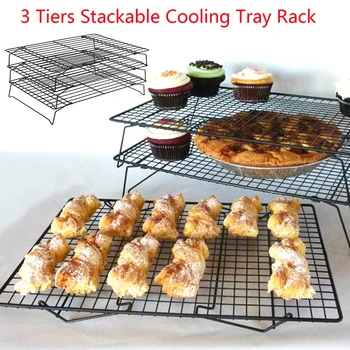 3 Layers Stackable Cake Cooling Rack Metal Cake Biscuits Bread Cookie Cooling Rack Net Mat Baking Tray Kitchen Accessories
3 Layers Stackable Cake Cooling Rack Metal Cake Biscuits Bread Cookie Cooling Rack Net Mat Baking Tray Kitchen Accessories