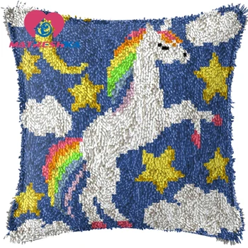 Unicorn Latch hook pilowcase kits carpet embroidery cross-stitch pillow do it yourself button carpet embroidery pillow foamiran
Unicorn Latch hook pilowcase kits carpet embroidery cross-stitch pillow do it yourself button carpet embroidery pillow foamiran