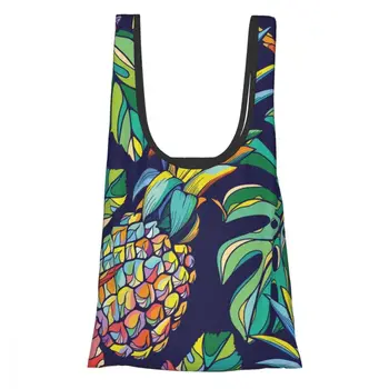 Folding Eco-friendly Shopping Bag Grocery with Handle Tropical Pineapple Shoulder-Bag Fruit Vegetable Reusable Tote Bag
Folding Eco-friendly Shopping Bag Grocery with Handle Tropical Pineapple Shoulder-Bag Fruit Vegetable Reusable Tote Bag