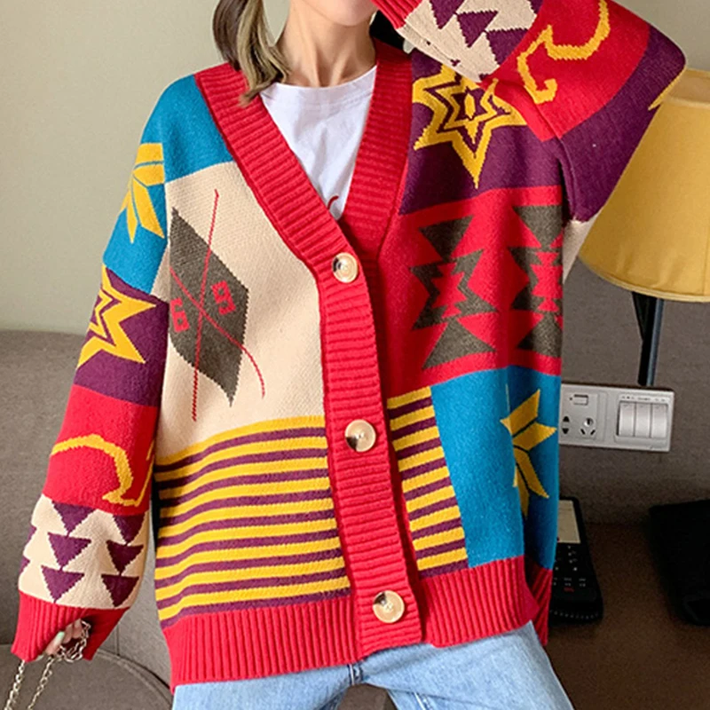 KHALEE YOSE Boho Pattern Long Sweater Cardigans Oversized Women Knit Jackets Sweaters Geometric Hippie Chic Female Cardigans
KHALEE YOSE Boho Pattern Long Sweater Cardigans Oversized Women Knit Jackets Sweaters Geometric Hippie Chic Female Cardigans