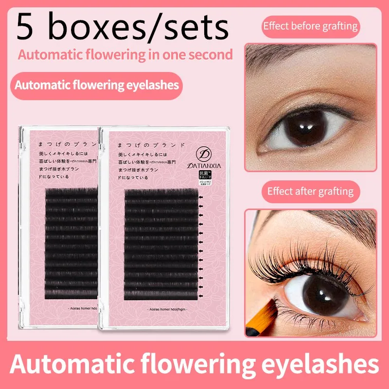 5 boxes/sets Volume eyelash extension soft Volume lashes extension Self-Making Fans natural grafting mink eyelashes 0.05mm Thick
5 boxes/sets Volume eyelash extension soft Volume lashes extension Self-Making Fans natural grafting mink eyelashes 0.05mm Thick