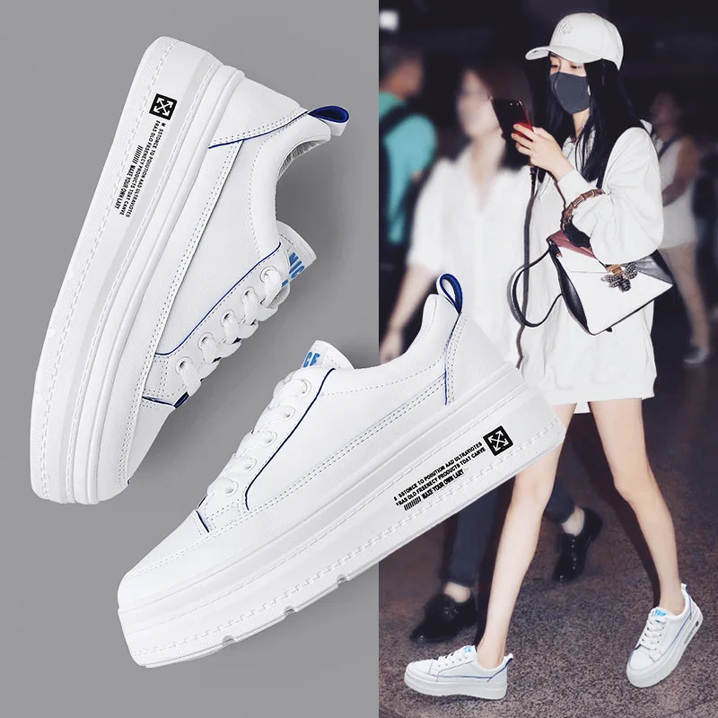 New Style Korean-style Thick Bottomed Extra High White Shoes Women's Fashion STUDENT'S Shoes Breathable Versatile Women Shoes
New Style Korean-style Thick Bottomed Extra High White Shoes Women's Fashion STUDENT'S Shoes Breathable Versatile Women Shoes