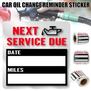 Spot Oil Change Service Reminder Sticker Clear Window Lite Stock 100pcs/Roll Stickers Car Styling
Spot Oil Change Service Reminder Sticker Clear Window Lite Stock 100pcs/Roll Stickers Car Styling