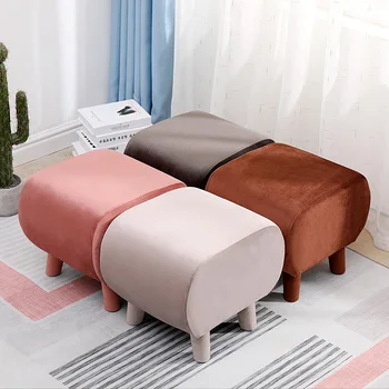 Nordic Household Solid Wood Square Stool Shoe Change Stool Flannel Fabric Rounded Design Load-bearing 200 Kg Kids Furniture
Nordic Household Solid Wood Square Stool Shoe Change Stool Flannel Fabric Rounded Design Load-bearing 200 Kg Kids Furniture