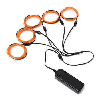 5*1M Waterproof LED Strip Light Neon Light Glow EL Wire Rope Tube Cable+Battery Controller For Car Party Decoration Cold Light
5*1M Waterproof LED Strip Light Neon Light Glow EL Wire Rope Tube Cable+Battery Controller For Car Party Decoration Cold Light