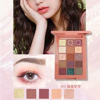 Make-up Camouflage Shining Starlight Fifteen-Color Eye Shadow Matte Pearly Lustre Dazzling Pink Student Style Eyeshadow Compact 
Make-up Camouflage Shining Starlight Fifteen-Color Eye Shadow Matte Pearly Lustre Dazzling Pink Student Style Eyeshadow Compact