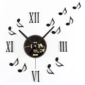 Music DIY Wall Clock Modern Design Clocks Vintage Retro Style 3D Stickers Vinyl CD Record Wall Watch Silent Home Decor 
Music DIY Wall Clock Modern Design Clocks Vintage Retro Style 3D Stickers Vinyl CD Record Wall Watch Silent Home Decor