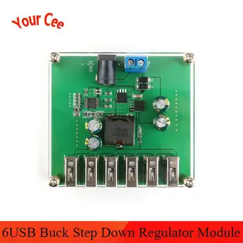 6USB Buck Step Down Regulator Power Supply Module Converter Module 10V 12V 24V 36V Turn 5V/8A 6USB Output
6USB Buck Step Down Regulator Power Supply Module Converter Module 10V 12V 24V 36V Turn 5V/8A 6USB Output