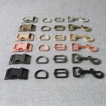 1 set 15mm 20mm 25mm Metal D ring belt straps slider side release buckle spring hook for dog collar leash harness accessories
1 set 15mm 20mm 25mm Metal D ring belt straps slider side release buckle spring hook for dog collar leash harness accessories