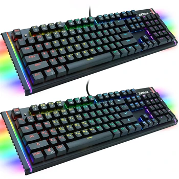 Wired Gaming Keyboard Mechanical Feeling Backlit Keyboards USB 104 Keycaps Russian Keyboard Waterproof Computer Game Keyboards
Wired Gaming Keyboard Mechanical Feeling Backlit Keyboards USB 104 Keycaps Russian Keyboard Waterproof Computer Game Keyboards