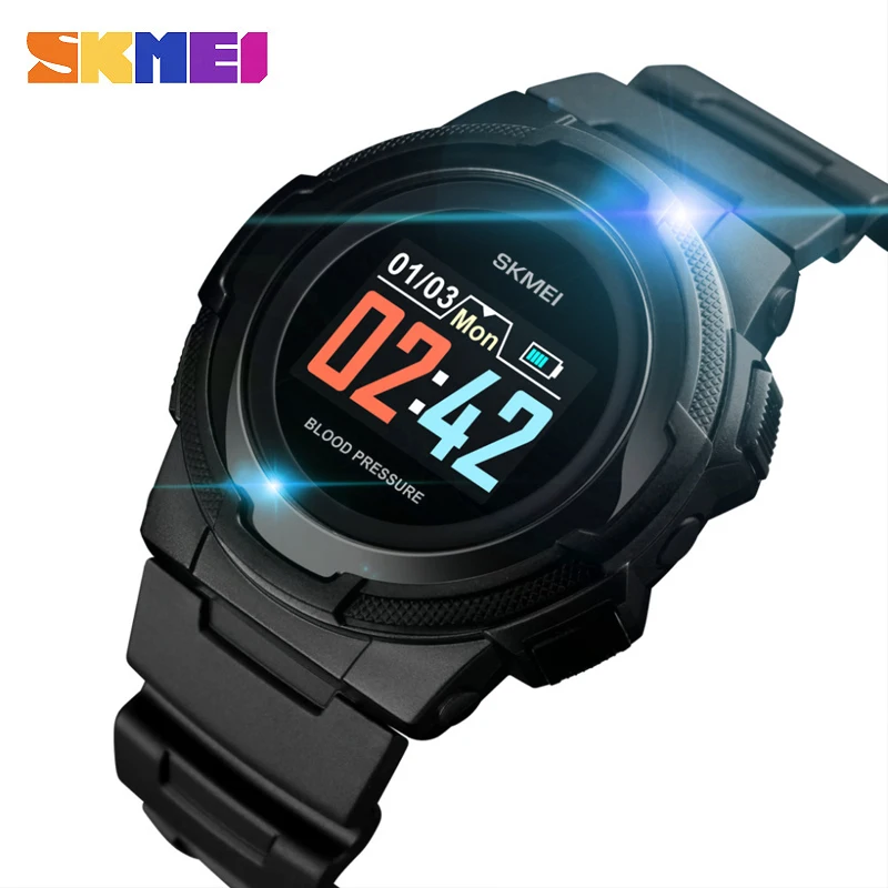 SKMEI Men Watch Creative Smart Digital Watches Multi-function Color Display 3Bar Waterproof Bluetooth Watch erkek saat 1438
SKMEI Men Watch Creative Smart Digital Watches Multi-function Color Display 3Bar Waterproof Bluetooth Watch erkek saat 1438