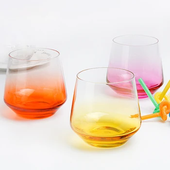 5 colors Glass Mug gradual change Milk Juice Water Cup Transparent Crystal Mugs Home Office Drinkware Lovers Couple Gifts
5 colors Glass Mug gradual change Milk Juice Water Cup Transparent Crystal Mugs Home Office Drinkware Lovers Couple Gifts