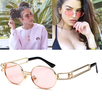 2020 New steampunk trend retro woman sunglasses hipster street shooting cool fashion man pilot sunglasses UV400 Oculos De Sol 
2020 New steampunk trend retro woman sunglasses hipster street shooting cool fashion man pilot sunglasses UV400 Oculos De Sol