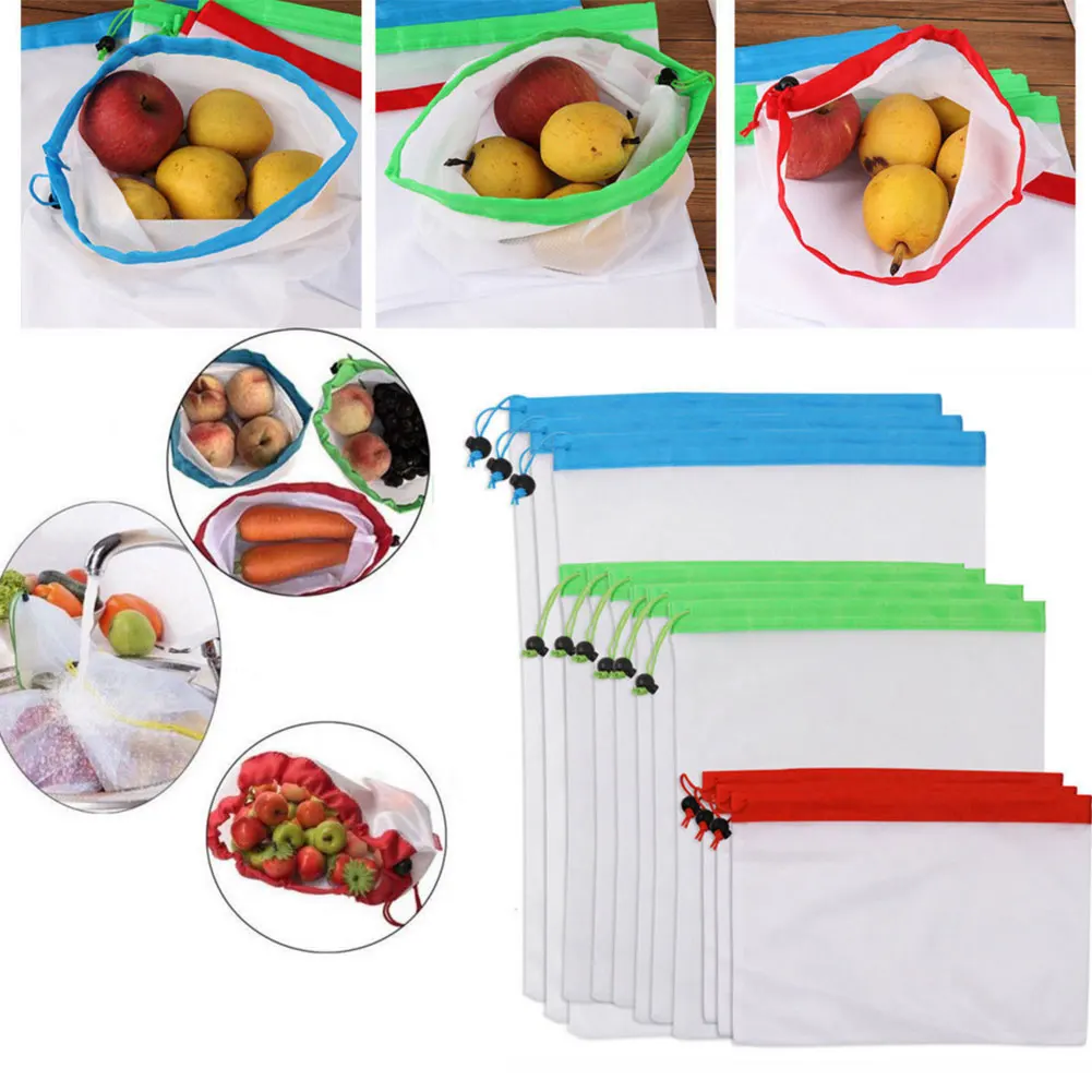 1Pcs 3 Sizes Reusable Mesh Produce Bags Washable Eco Friendly Bags for Grocery Shopping Storage Fruit Vegetable Toys
1Pcs 3 Sizes Reusable Mesh Produce Bags Washable Eco Friendly Bags for Grocery Shopping Storage Fruit Vegetable Toys