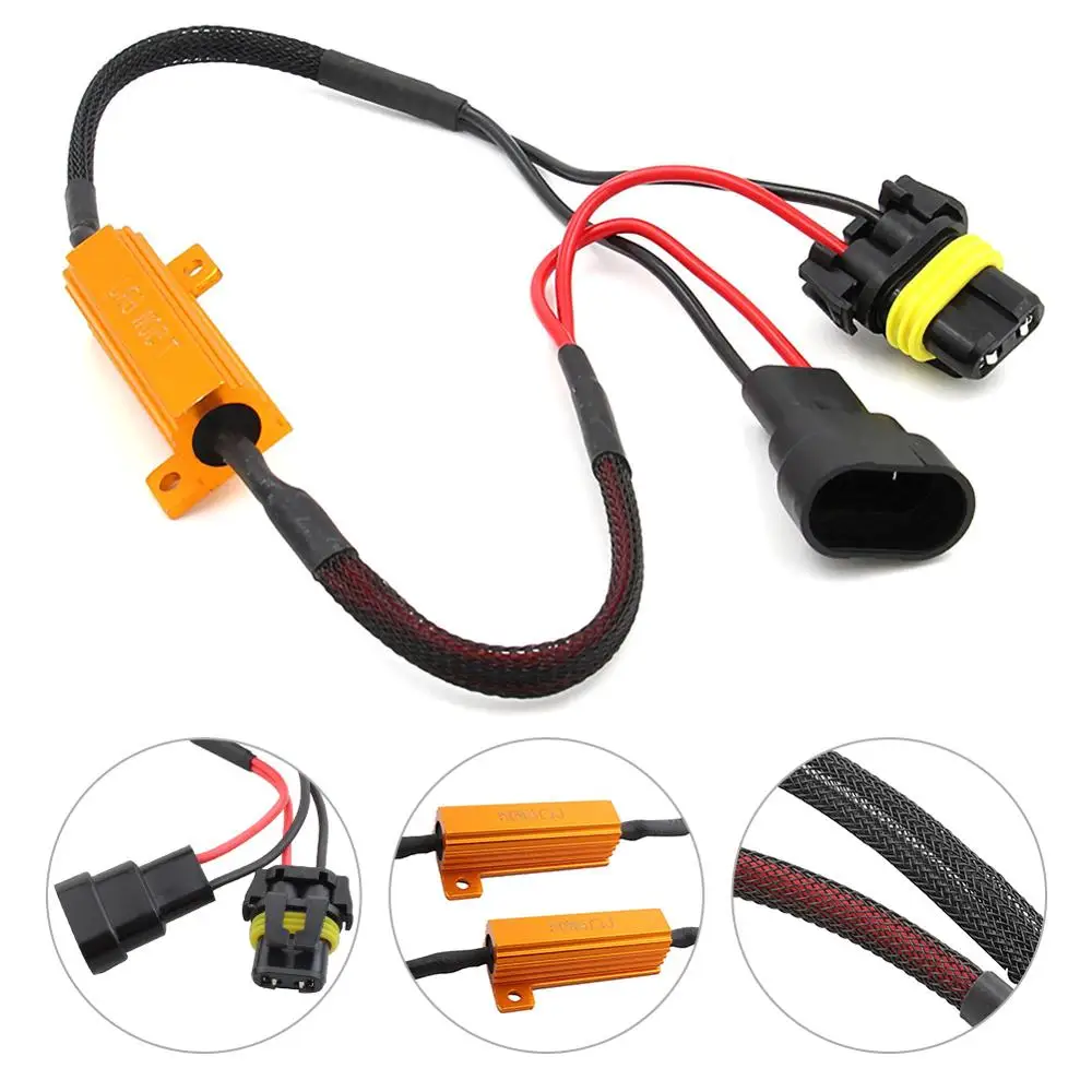 2 x 9005 LED DRL Fog Light Canbus 50W 6Ohm Load Resistor Wiring Canceller Decoder Resistor Fog Headlight Harness Lights Decoders
2 x 9005 LED DRL Fog Light Canbus 50W 6Ohm Load Resistor Wiring Canceller Decoder Resistor Fog Headlight Harness Lights Decoders