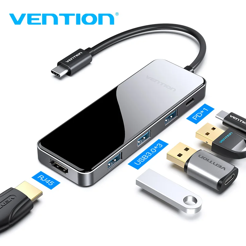 Vention USB Type C HUB to HDMI Multi USB 3.0 PD Aapter for MacBook Pro Air Dock 3 Por Huawei Mate P10 Pro Samsung S9 USB C HUB
Vention USB Type C HUB to HDMI Multi USB 3.0 PD Aapter for MacBook Pro Air Dock 3 Por Huawei Mate P10 Pro Samsung S9 USB C HUB