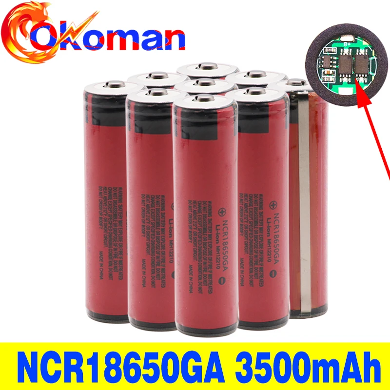 18650GA 3 7 V 3500mAh 18650 аккумуляторная батарея для игрушечного фонарика литиевая с
