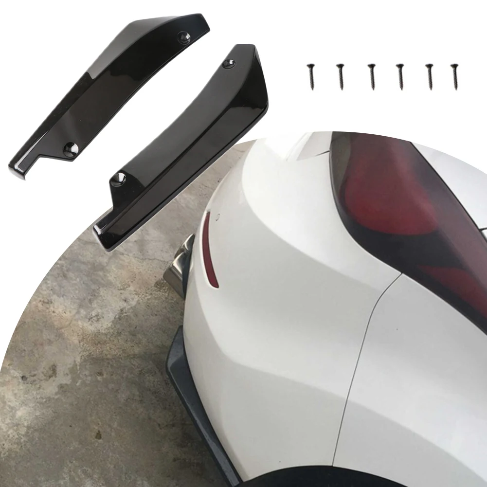 Car Rear Bumper Spoiler 2pcs Universal PP Bright Black Collision Diffuser Angle Extension Bumper Spoiler Decorative Protection
Car Rear Bumper Spoiler 2pcs Universal PP Bright Black Collision Diffuser Angle Extension Bumper Spoiler Decorative Protection