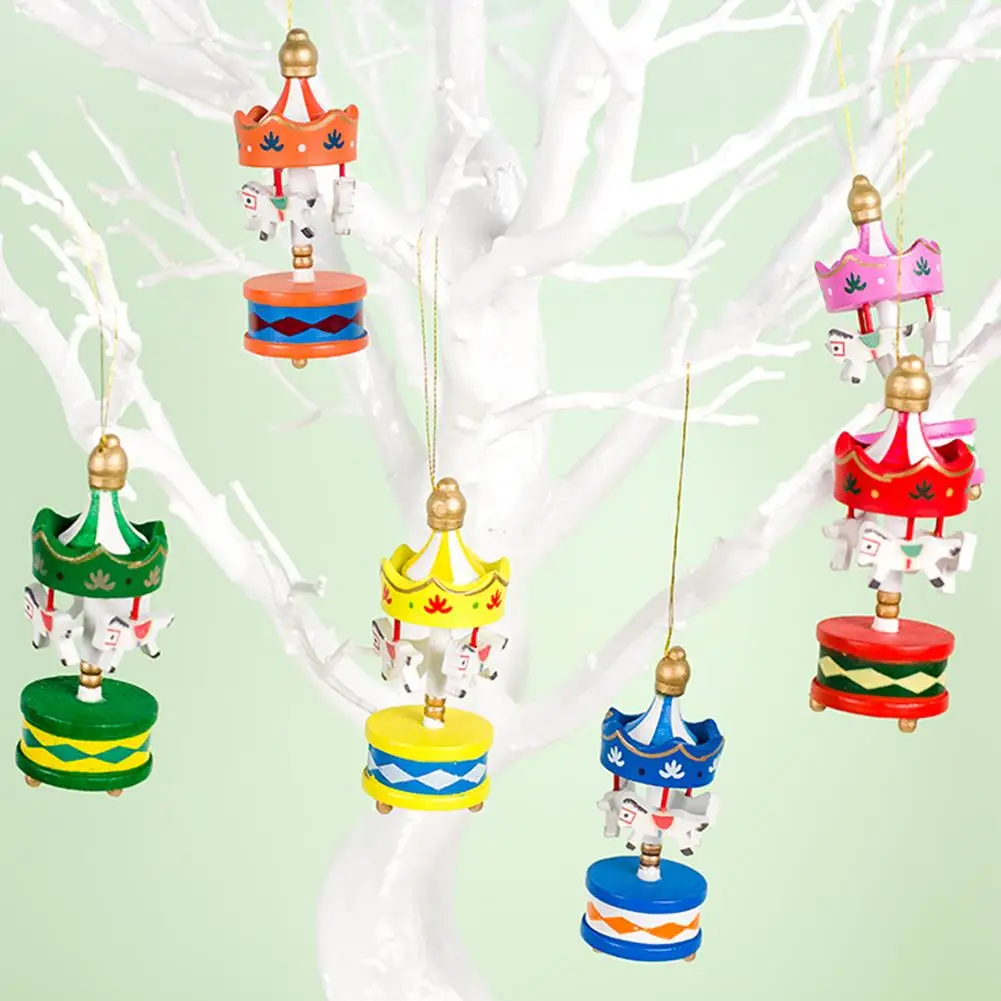 Christmas Decoration Carousel Christmas Tree Exquisitely Carved Horse Patterns Carousel Wooden Xmas Decoration Pendant 6PCS/Set
Christmas Decoration Carousel Christmas Tree Exquisitely Carved Horse Patterns Carousel Wooden Xmas Decoration Pendant 6PCS/Set