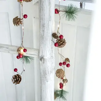 20 LED Pine Needle Pinecone Berry Decorative String Lights Xmas Tree Decoration 634E
20 LED Pine Needle Pinecone Berry Decorative String Lights Xmas Tree Decoration 634E