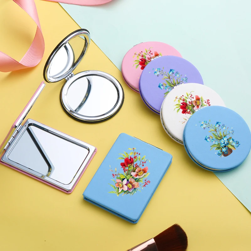 Fashion Flowers Girls Makeup Mirror Mini Portable Two-side Folding Magnifying Pocket Compact Cosmetic Vanity Mirrors for Women
Fashion Flowers Girls Makeup Mirror Mini Portable Two-side Folding Magnifying Pocket Compact Cosmetic Vanity Mirrors for Women