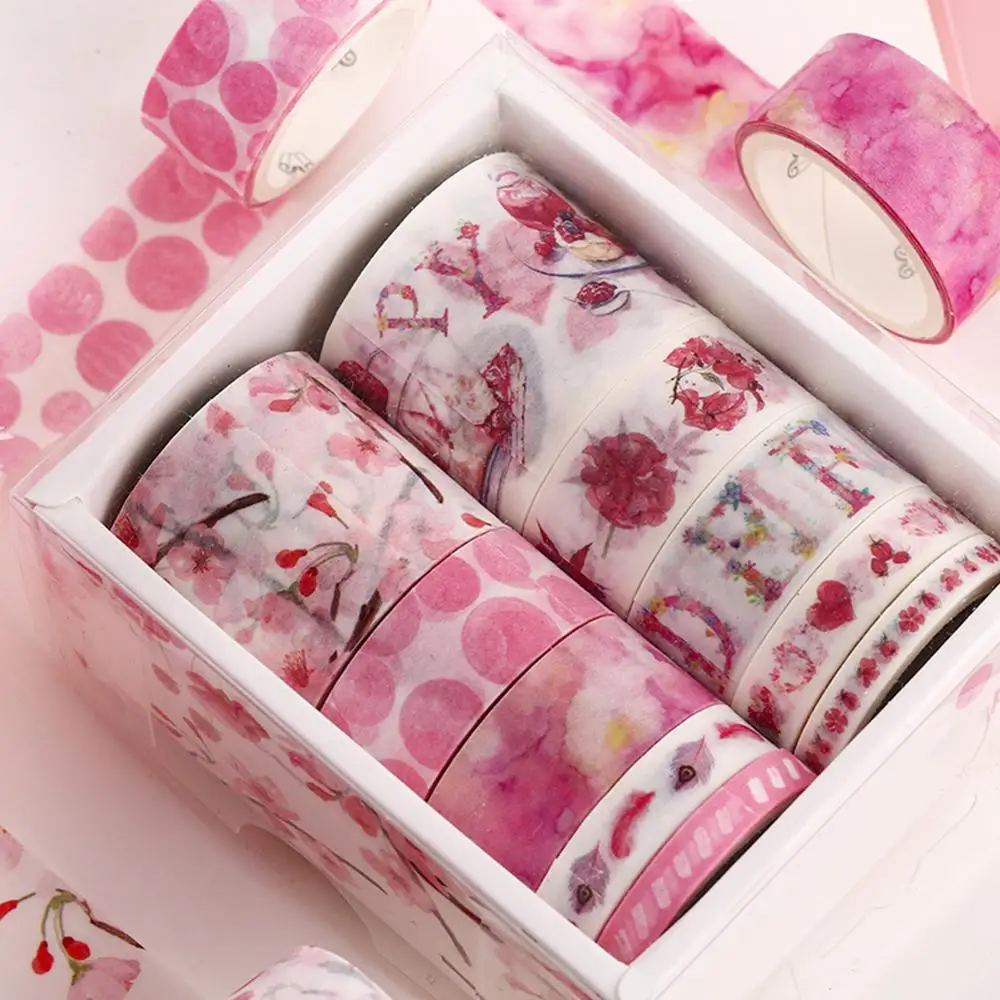 Masking Tape Set of 10, Spring Flower Decorative Sticky Paper Tapes for DIY Craft, Gift Wrapping, Bullet Journal, Planner
Masking Tape Set of 10, Spring Flower Decorative Sticky Paper Tapes for DIY Craft, Gift Wrapping, Bullet Journal, Planner