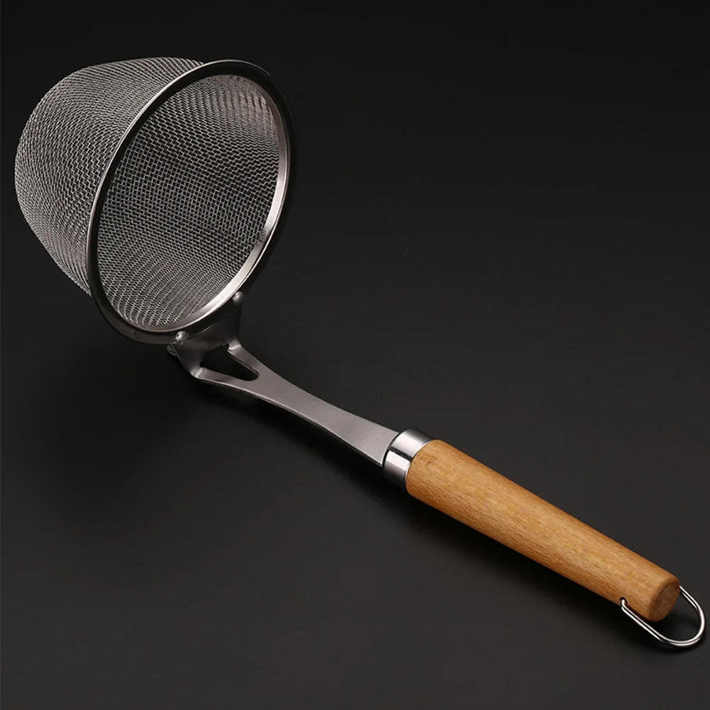 Home Use Fine Mesh Kitchen Tools Wooden Handle Sifter Strainer Stainless Steel Colander Sturdy Drain
Home Use Fine Mesh Kitchen Tools Wooden Handle Sifter Strainer Stainless Steel Colander Sturdy Drain
