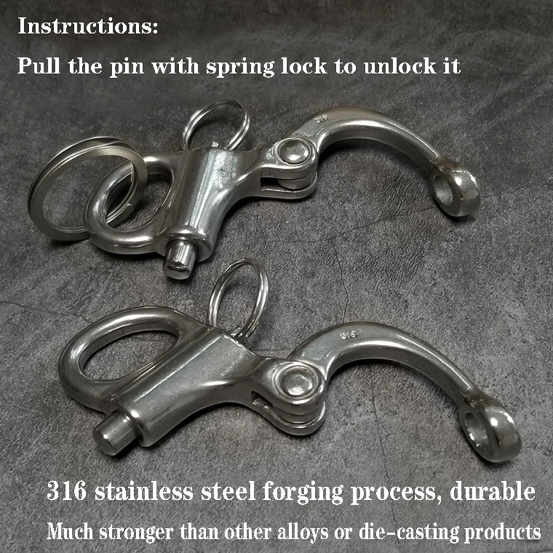 Quality Carabiner Stainless Steel Swivel Shackle Quick Release Boat Anchor Chain Eye Shackle Snap Hook high outdoor EDC tool
Quality Carabiner Stainless Steel Swivel Shackle Quick Release Boat Anchor Chain Eye Shackle Snap Hook high outdoor EDC tool