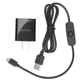 Charger Set for Raspberry Pi 4B Type-C Adapter Power Supply 5V3A US Plug 110-240V Hot
Charger Set for Raspberry Pi 4B Type-C Adapter Power Supply 5V3A US Plug 110-240V Hot