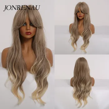 JONRENAU Long Ombre Light Ash Brown Blonde Wavy Wig Cosplay Party Daily Synthetic Wig for Women High Density Temperature Fibre 
JONRENAU Long Ombre Light Ash Brown Blonde Wavy Wig Cosplay Party Daily Synthetic Wig for Women High Density Temperature Fibre