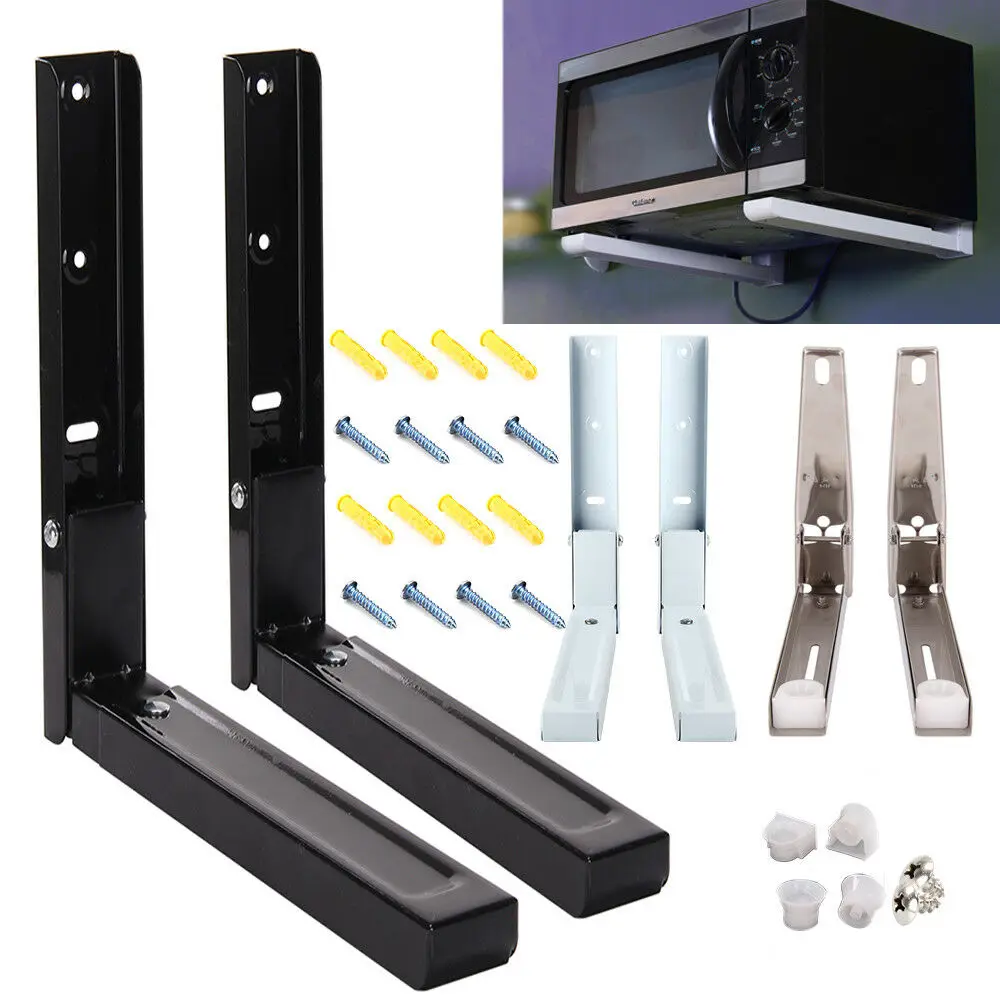 2 x Microwave Saving Space Easy To Assemble Wall Mount Support Brackets With Extendable Armseasy Use And Accessibility
2 x Microwave Saving Space Easy To Assemble Wall Mount Support Brackets With Extendable Armseasy Use And Accessibility