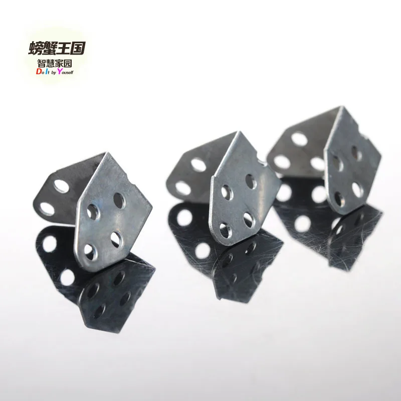 Crab Kingdom DIY Model Science And Technology for Making Accessories Mounting Bracket L-shaped Sheet Iron Mounting Bracket 4 20-