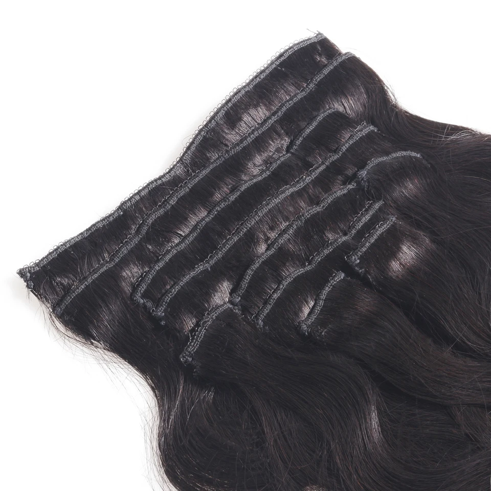 Maxglam заколки для наращивания человеческих волос 100 г/9 шт 140 г/10 бразильские