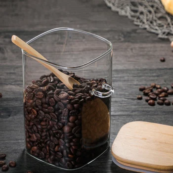 Airtight Food Storage Jar Glass Coffee Bean Spice Sugar Flour Jars Containers with Lids and Wooden Spoon DNJ998
Airtight Food Storage Jar Glass Coffee Bean Spice Sugar Flour Jars Containers with Lids and Wooden Spoon DNJ998