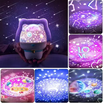 Cute Starry Sky Projection Lamp ABS Dream Environmental Protection Rechargeable Bedside Night Light Creative Gifts 
Cute Starry Sky Projection Lamp ABS Dream Environmental Protection Rechargeable Bedside Night Light Creative Gifts