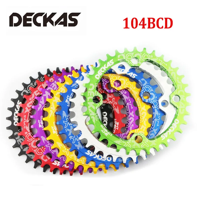 DECKAS 32/34/36/38 T круглая горная Bcd104 рукоятка для велосипеда алюминиевое зубчатое